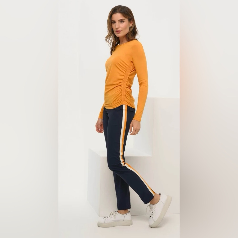 Anatomie Orange Long Sleeve Top